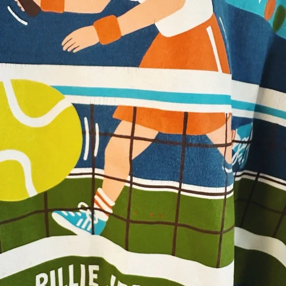 Piccolina Trailblazer Billie Jean King Tennis Graphic T-Shirt - Picture 3 of 6